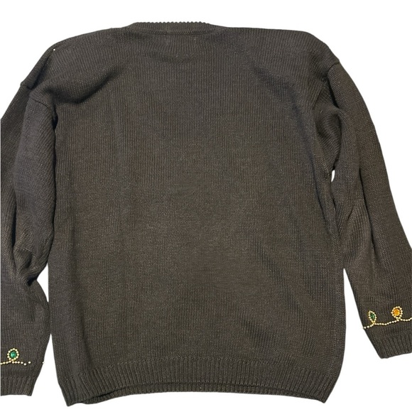 Vintage 1990's Beaded Black Sweater from Joule Energy - Size Medium - Picture 5 of 6
